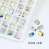 Dongzhou Cristal 8*6 Rectangular Octagonal Fondo Puntiagudo Destello Diamante K9 Vidrio Piedra Preciosa Tallada Alta Calidad Joyería Accesorios para Arte de Uñas