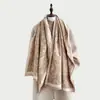 Bufanda Nueva Otoño/Invierno 2026 Lujo Ligero Cachemira Sintética Chal Jacquard de Doble Cara Ropa Exterior Calentador de Cuello de Alta Gama para Mujer