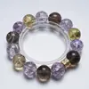 [Vida Ideal] Pulseira Artesanal de Cristal Natural Roxa Aze para Mulheres, Novo Estilo Versátil, Pulseira Clareadora Atacado