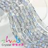 Venta al por mayor de fábrica DIY accesorios de joyería hechos a mano cortina de puerta cortina de cuentas material de accesorios 10-12mm cuentas cuadradas de cristal con agujero grande