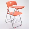 Silla Plegable de Entrenamiento con Mesa, Taburete de Conferencia, Silla para Institución de Enseñanza y Capacitación Estudiantil con Pizarra, Estructura Integrada de Plástico y Acero