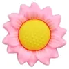 Flores Coloridas Adesivos de Borracha Macia 3D Decorações Planas para Capas de Celular Papelaria Acessórios de PVC 3D Acessórios para Joias DIY