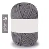 Hilo de Algodón Leche de Cuatro Hilos para Bebé Etiqueta Blanca 25g Grupo Exportación Muñeca de Punto Hecha a Mano Cojín Bufanda Material DIY