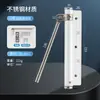 Cerrador de Puerta Simple de Acero Inoxidable para Uso Doméstico, Cerrador de Puerta Automático Cuadrado Ajustable para Puertas de Madera, Cerrador de Puerta con Polea de Resorte Engrosada