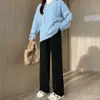 Calça de Maternidade para Primavera e Outono, Forrada com Fleece e Espessada, Adequada para Usar ao Ar Livre, Novo Modelo 2025, Não Apertam a Barriga durante a Gravidez, Calça Longa, Calça de Pernas Largas Macia
