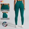Pantalones Deportivos de Yoga Melocotón sin Costuras Transfronterizos para Mujer de Alta Elasticidad Cintura Alta Cadera Yoga Correr Fitness Ropa de Yoga