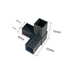 Piezas de Plástico para Tubo Cuadrado Tridimensional de Dos-Tres-Cuatro-Cinco Vías, Conectores Rápidos para Estanterías, Conectores para Tubos de Acero, Conectores de Plástico para Esquinas