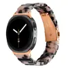 Adecuado para relojes Samsung Watch8/9, Correa de reloj inteligente clásica de acero inoxidable y resina de una sola cuenta para Watch8