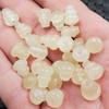 Cuentas sueltas de jade Xinjiang Hetian jade blanco calabaza cuentas sueltas calcita Jade con agujero pasante calabaza cuentas sueltas calabaza tridimensional Pagoda