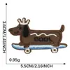 Dibujo Animado Autoadhesivo Mini Lindo Perrito DIY Accesorios de Ropa Decoración Funda de Teléfono Taza de Agua Parche Parche de Tela Bordado