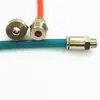 Cabeça do eixo do misturador Shigoma, bico graxeiro triplo, conector triplo de passagem reta em ângulo reto de engate rápido, tubo de óleo de engate rápido