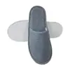 Pantuflas Desechables de Lino Fino con Suela de Goma para Hoteles y Bed & Breakfast, Pantuflas Cómodas para el Suelo, Pantuflas Desechables Antideslizantes