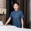 Roupas de limpeza Manga curta Quarto de hóspedes de hotel feminino Tias Roupas de trabalho Propriedade hospitalar Roupas de equipe de limpeza Terno de verão