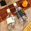 Botella de vodka Botella vacía Botella de vino de frutas de vidrio Botella de licor Botella de vino sellada engrosada Botella de hielo Botella de vino casero