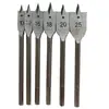 Vástago hexagonal de tres puntas broca plana para carpintería traje abridor de agujeros para carpintería broca plana punzón para agujeros en tablero de madera herramientas de ferretería