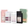 Cajas de Papel para Uñas Personalizadas, Pegatinas para Uñas, Uñas Postizas, Cajas de Empaque con Ventana Transparente, Impresión a Color, Fabricante de Impresión al por Mayor