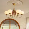 Candelabro Retro Francés Estilo Medieval Dormitorio Sala de Estar Luz Principal Estilo Chino Nuevo Americano Simple Estudio Comedor Lámparas Venta al por Mayor