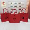 Fabricantes fornecem bolsa de feltro com caractere Fu, caractere de aniversário, caractere Xi, bolsa de presente de feltro, bolsa de presente de casamento elegante de alta qualidade