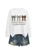 Fútbol es mi favorito Amazon Wish sitio independiente moda casual versátil sudadera para mujer
