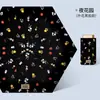 Paraguas plegable ultraligero, pequeño, plano, de seis pliegues, con protección solar, protección UV, miniparaguas de bolsillo.