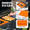 Amazon Más Vendido Mat Herramienta de Silicona para Horno Esterilla para Rack Lateral de Bandeja de Horneado de Camping al Aire Libre Esterilla Protectora de Silicona Piedra Negra