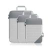 Bolsa de Cosméticos de Viaje Plegable Compresible Set de Almacenamiento de Bolsas de Cosméticos Bolsa Organizadora de Malla Visible para Maleta de Viaje