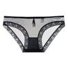 Ropa interior sexy transparente de tiro bajo para mujer, sin costuras, encaje, entrepierna de algodón, transpirable, ultradelgada, malla de puro deseo, calzones para mujer