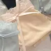Calcinha de Renda com Laço Pure Desire Verão Fina Sexy Renda Cintura Média Seda Gelada Roupa Íntima Feminina Sem Costura Respirável
