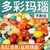 Piedra de Ágata Premium, Piedra Cruda Multicolor para Acuapaisajismo, Decoración de Jardín, Pavimento, Macetas, Retención de Suelo, Plantas Hidropónicas, Piedra de Flor de Lluvia