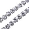 Cadena de diamantes para manualidades, accesorios para prendas, cadena de garras de diamantes cosida a mano, accesorios de cadena de diamantes de imitación, accesorios de cadena con código elegante