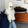 Moda de Otoño 2026 para Mujer Chaleco Corto de Algodón con Capucha y Relleno de Plumas Chaqueta Gruesa Holgada sin Mangas