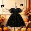 Vestido de Halloween estilo INS transfronterizo para niñas pequeñas, vestido de disfraz infantil