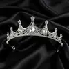 Coroa de Cabeça Nupcial Luxuosa e Elegante, Coroa de Aniversário de Princesa, Acessório de Cabelo Coroa Estilo Coreano, Faixa de Cabeça Brilhante de Strass em Liga