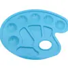 Paleta de Plástico para Pintura Infantil, Arte de Uñas, Paleta Portátil Pequeña con Forma de Pie para Arte Graffiti DIY