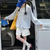 Conjunto de Camisa con Protección Solar para Niñas, Camisa de Verano Delgada para Niños, Chaleco, Pantalones Cortos Conjunto de Tres Piezas, Nuevo Estilo 2026 Ropa para Niños Mayores