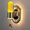 Lámpara de Pared LED Lámpara de Mesita de Noche Moderna Europea Casual Creativa Acrílico Dormitorio Sala de Estar Pasillo Escalera Lámpara de Pared