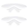 Adesivos de Gel para Calcanhar de Sapatos de Salto Alto, Adesivos Macios Anti-Desgaste e Anti-Queda para Calcanhar, Adesivos Antiderrapantes Autoadesivos, Almofadas Meio Tamanho para Ajuste de Sapato