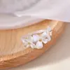 Anel Gardenia Feminino 2025 Novo Estilo Quente Luxo Leve Nicho Design Elegante Anel de Dedo Indicador de Alto Padrão