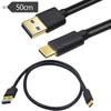 Cable de datos USB 3.1 chapado en oro AM a tipo C, cable de conversión de interfaz USB 3.0 para placa base de computadora, conexión de teléfono móvil