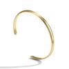 B0068 Joyería europea y americana básica para el día a día pulsera lisa C curva abierta joyería transfronteriza al por mayor