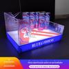 Balde de Gelo Transparente Acrílico Personalizado à Prova d'Água Balde para Coquetel Vinho Cerveja Bar Ktv Suporte Luminoso