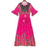 Vestido de estilo étnico, verano 2024, nuevo, estampado de seda de algodón, Yunnan, Sanya, Tailandia, Xinjiang, turismo, playa.