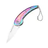 Cuchillo de Camping Portátil para Exteriores Cuchillo Plegable de Alta Dureza Cuchillo de Bolsillo Portátil para Exteriores Cuchillo para Abrir Cajas Cuchillo de Defensa Regalo