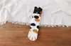 Calcetines Pantufla para Mujer Calcetines de Hogar de Coral Calcetines para Dormir de Garra de Gato Invierno Felpa Suave Calcetines Medios Lindos Regalo de Navidad para Mujer