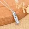 Cadena para Clavícula Exquisita de Plata Pura 999 con Nudo de Bambú para Mujer, Estilo de Nicho Moderno, Versátil, Elegante y Noble Collar con Colgante
