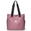 Bolsa de Ombro Feminina Nova Moda Bolsa Tote com Zíper Tecido Oxford Leve Bolsa Transversal Versátil Grande Capacidade