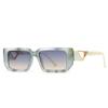 Gafas de sol con explosiones transfronterizas de comercio exterior para hombres, fotografía callejera europea y americana, modelo rojo neto, gafas de sol cuadradas para mujeres 955-1