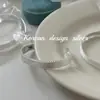 Pulseira Elegante e de Alto Padrão Estilo Ins Dongdaemun da Coreia do Sul Prata Esterlina S925 Indústria Pesada Assimétrica Borda de Contas Escovadas