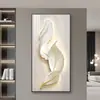 Pintura Decorativa para Hall de Entrada Pintura de Parede para Hall de Entrada Pintura para Corredor Pintura de Paisagem para Sala de Estar Novo Estilo Sensação de Alto Padrão Pintura para Hall de Entrada