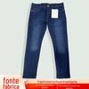 Primavera e Outono Cintura Alta Solta Elástico Negócios Casual Jeans Masculino 2024 Novas Calças Jeans de Algodão Plus Size